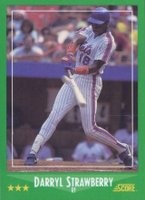 1988 Score Glossy #360 Darryl Strawberry Baseball Card