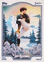 2025 Topps X Bob Ross the Joy of Baseball #HM-9 Paul Skenes Happy Mistakes Baseball Card