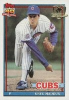 1991 Topps Desert Shield #35 Greg Maddux Baseball Card