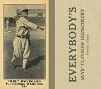 1916 Everybody's #194 Mel Wolfgang Baseball Card