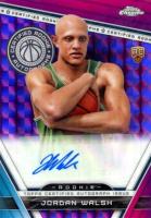 2023 Topps Chrome Certified Rookie Autographs #CRAJOW Jordan Walsh Geometric Purple Basketball Card