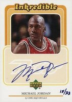 1999 Upper Deck Retro Inkredible #MJ Michael Jordan Level 2 Basketball Card