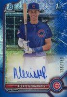 2022 Bowman Chrome Prospect Autographs #CPAAH Alexis Hernandez Hta Choice Refractor Baseball Card
