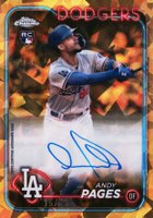 2024 Topps Chrome Sapphire Update Series Chrome Sapphire Autographs #AP Andy Pages Gold Baseball Card