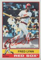 2025 Topps Heritage Real One Autographs #76ROFL Fred Lynn Red Ink Baseball Card