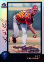 1998 Bowman Chrome #75 Roy Halladay Refractor Baseball Card