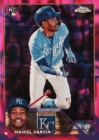 2023 Topps Chrome Update #USC8 Maikel Garcia Magenta/Purple Lava Lamp Refractor Baseball Card