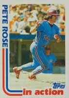 1982 Topps #781 Pete Rose In Action-Blackless Baseball Card