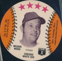 1976 Isaly's Sweet William Disc # Wilbur Wood Baseball Card