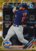 2019 Bowman Draft #BDC92 Tim Tebow Chrome-Gold Refractor Baseball Card