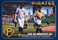 2024 Topps Update #US160 Paul Skenes/Yasmani Grandal Royal Blue Baseball Card