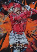 2018 Topps Fire  #150 Shohei Ohtani Orange Baseball Card