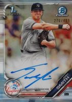 2019 Bowman Draft Chrome Draft Picks Autograph #CDAJS Josh Smith Refractor Baseball Card