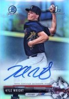 2017 Bowman Draft Chrome Draft Picks Autographs  #CDAKW Kyle Wright Refractor Baseball Card