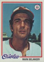 1978 Topps #315 Mark Belanger Baseball Card