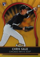 2011 Finest #80 Chris Sale Gold Refractor Baseball Card