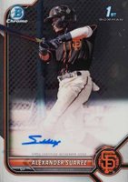 2022 Bowman Chrome Prospect Autographs #CPAASR Alexander Suarez Baseball Card