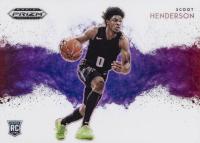 2023 Panini Prizm Draft Picks Color Blast #8 Scoot Henderson Basketball Card