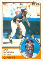 1983 Topps #603 Joe Morgan Baseball Card