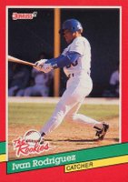 1991 Donruss Rookies #33 Ivan Rodriguez Baseball Card