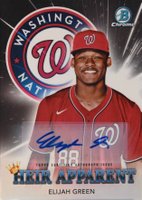 2022 Bowman Draft Heir Apparent #HA5 Elijah Green Autograph Baseball Card