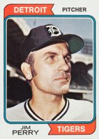 1974 Topps #316 Jim Perry Baseball Card