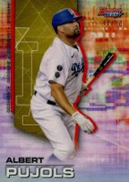2021 Bowman's Best #87 Albert Pujols Gold Refractor Baseball Card