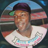 1972 Topps Candy Lids Test Issue # Willie McCovey Baseball Card