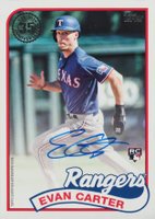 2024 Topps 1989 Topps Baseball Autographs #89BAEC Evan Carter Baseball Card