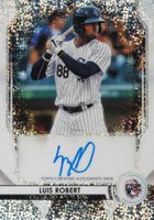 2020 Bowman Sterling Rookie Autographs #LR Luis Robert Speckle Refractor Baseball Card