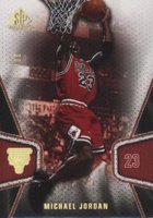 2007 SP Game Used #10 Michael Jordan Gold Basketball Card