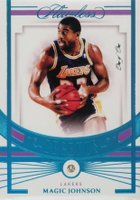 2020 Panini Flawless #123 Magic Johnson Platinum 1/1 Basketball Card