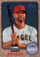 2017 Topps Heritage  #413 Albert Pujols Chrome Baseball Card