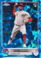 2022 Topps Chrome Update Sapphire Edition #160 Hunter Greene Baseball Card