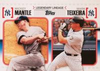 2010 Topps Legendary Lineage #LL59 Mark Texeira/Mickey Mantle Baseball Card