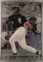 1996 Leaf Steel #1 Frank Thomas Baseball Card
