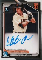 2024 Bowman Chrome Prospect Autographs #CPAWM Walker Martin Baseball Card