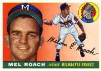 1955 Topps #117 Mel Roach Baseball Card