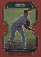 2022 Panini Prizm #41 Shohei Ohtani Red Prizm Baseball Card