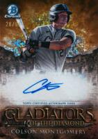 2024 Bowman Chrome Gladiators of the Diamond Autographs #GDACM Colson Montgomery Gold Mini Diamond Refractor Baseball Card