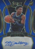 2023 Panini Select Rookie Signatures #RSGGJ GG Jackson II Blue Prizm Basketball Card