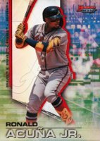 2021 Bowman's Best #52 Ronald Acuna Jr. Refractor Baseball Card