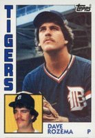 1984 Topps #457 Dave Rozema Baseball Card