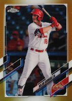 2021 Topps Pro Debut #PDC14 Nolan Gorman Chrome-Gold Refractor Baseball Card