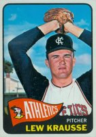 1965 Topps #462 Lew Krausse Photo is Pete Lovrich Baseball Card