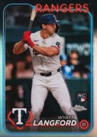 2024 Topps Chrome #122 Wyatt Langford Refractor Baseball Card