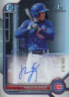 2022 Bowman Chrome Prospect Autographs #CPAPA Pablo Aliendo Refractor Baseball Card