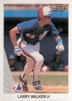 1990 Leaf #325 Larry Walker Baseball Card