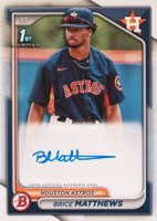 2024 Bowman Paper Prospect Autographs #BM Brice Matthews Baseball Card