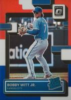 2022 Panini Donruss Optic #98 Bobby Witt Jr. Red/White/Blue Baseball Card
